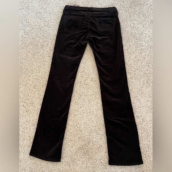 AG The Kiss brown Velvet Jeans Size 27 - Picture 3 of 4